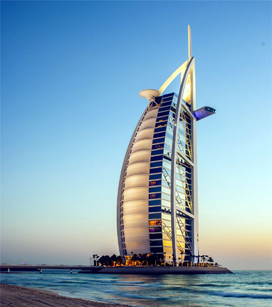 Dubai Stopover im Burj Al Arab Hotel in Dubai, Vereinigte Arabische Emirate